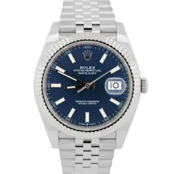 MINT 2023 ROLEX DATEJUST 41 BLUE 18K STAINLESS STEEL JUBILEE 41MM 126334 BOX