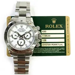 2013 ROLEX COSMOGRAPH DAYTONA 116520, 40MM, STEEL, WHITE DIAL, OYSTER BRACELE...