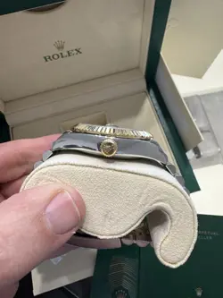 Rolex Sky-Dweller 18k Yellow Gold/SS Black Dial 42mm Jubilee 326933  W Box/paper