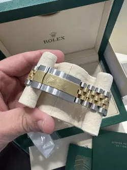 Rolex Sky-Dweller 18k Yellow Gold/SS Black Dial 42mm Jubilee 326933  W Box/paper