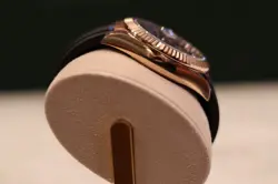 Rolex Sky-Dweller 326235 Black Two-Piece Strap with Pink Bezel