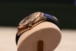 Rolex Sky-Dweller 326235 Black Two-Piece Strap with Pink Bezel