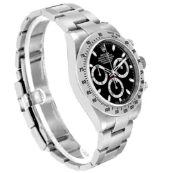 ROLEX DAYTONA COSMOGRAPH BLACK DIAL STEEL AUTOMATIC MENS WATCH 116520
