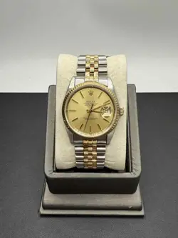 ROLEX DATEJUST 36MM JUBILEE 18K GOLD STEEL WATCH 16233 1989 SPB-TS 344511