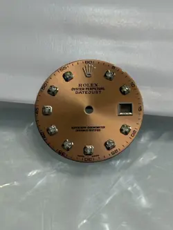 ROLEX GOLD BROWN COLOR WITH DIAMOND 36MM