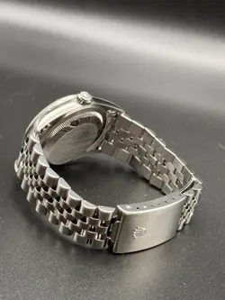 Rolex Datejust Silver Men's Watch - 16220, 2003 with box, tags, and bezel cover