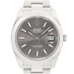 ROLEX DATEJUST 41 126300 SLATEGRAY OYSTER WARRANTY 2019 BOX/PAPER
