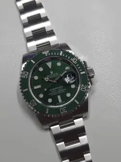 ROLEX SUBMARINER 116610LV HULK SILVER OYSTER BRACELET GREEN BOX & PAPERS