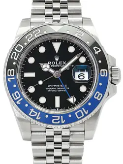 ROLEX GMT MASTER II BLUE X BLACK BEZEL 126710BLNR TO08983