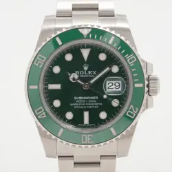 ROLEX GREEN SUBMARINER 116610LV SS SS AT GREEN-FACE 2 EXTRA LINKS