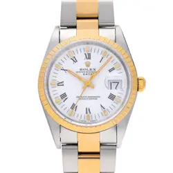 ROLEX OYSTER PERPETUAL DATE 15223 WHITE WATCH 676889