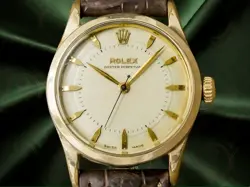 ROLEX SEMI-BUBBLEBACK OYSTER PERPETUAL REF.6332 CAL.645 POWDER WHITE DIAL