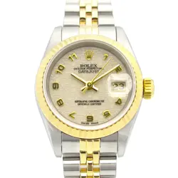 ROLEX DATEJUST MODEL NO. 69173 K18YG SS LADIES WITH/AR #MM080