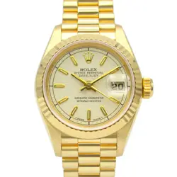 ROLEX DATEJUST L SERIAL K18YG LADIES CON/BA 69178 #MM027