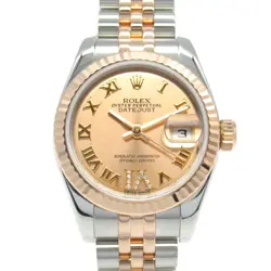 ROLEX DATEJUST RANDOM SERIAL K18PG SS LADIES PINK RO 179171 #MM017