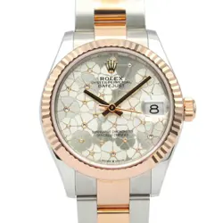 ROLEX DATEJUST RANDOM SERIAL K18PG SS MEN'S FLORAL 278271 #MM006