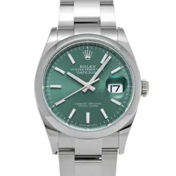 ROLEX DATEJUST 36 126200 MINT GREEN WATCH 677687
