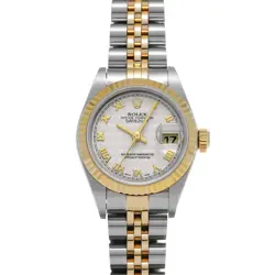 ROLEX DATEJUST 79173 IVORY PYRAMID WATCH 676866