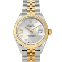 USED ROLEX DATEJUST 279173G SILVER CASE: 28.0MM LADIES WATCH #102015