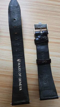 ROLEX ALLIGATOR WOMEN WATCH BAND ONLY AND TRAVEL CASE