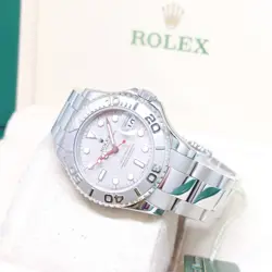 ROLEX 35MM PLATINUM DIAL YACHTMASTER REF: 168622 (2011)
