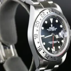 ROLEX EXPLORER II BLACK 16570 UNPOLISHED CALIBER 3186 2012 BOX PAPERS TAG CLOTH
