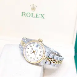 ROLEX 18K HG 26MM WHITE BIG DIAMONDS DATEJUST REF: 69173 (W SERIES)