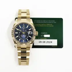 2024 ROLEX SKY-DWELLER, 336935, ROSE GOLD, 42MM, BLUE-GREEN DIAL, OYSTER BRAC...