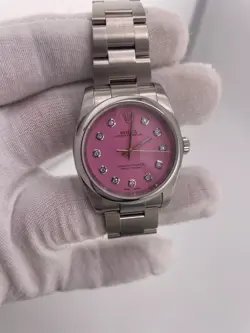 ROLEX 36MM OP 116000 CUSTOM PINK DIAMOND DIAL 2009