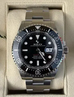 2024 UNWORN ROLEX SEA-DWELLER 126600 RED LETTERS 43MM - STAINLESS - AD RECEIPT