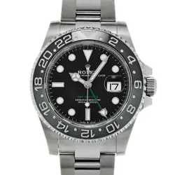 USED ROLEX GMT MASTER II 126710GRNR BLACK CASE: 40×40MM MEN'S WATCH #102015