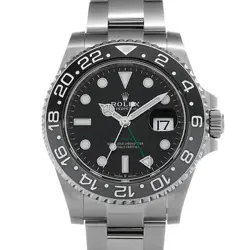 USED ROLEX GMT MASTER II 126710GRNR BLACK CASE: 40×40MM MEN'S WATCH #101015