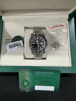 ROLEX GMT 126710GRNR GREY BLACK BRUCE WAYNE, JUBILEE BRACELET CLEAN CONDITION