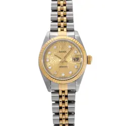 ROLEX DATEJUST 69173G CHAMPAGNE COMPUTER/DIAMOND WATCH 670682