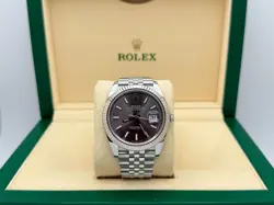 ROLEX DATEJUST 41 126334 RHODIUM DIAL JUBILEE STAINLESS STEEL 18K GOLD BEZEL