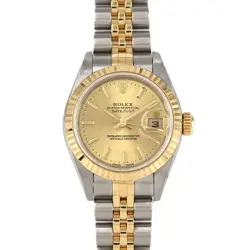 AUTHENTIC ROLEX DATEJUST 79173 SSXYG AUTOMATIC SERIAL INFO:K SERIAL  #270-004...