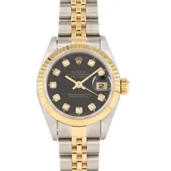 AUTHENTIC ROLEX DATEJUST 69173G SSXYG AUTOMATIC #W  #270-004-084-7747