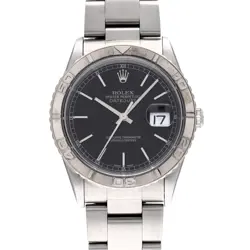 ROLEX DATEJUST THUNDERBIRD 16264 BLACK WATCH 676880