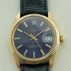 ROLEX OYSTER PERPETUAL DATE 1503 14K GOLD 35MM MEN AUTOMATIC 1960S RA264C