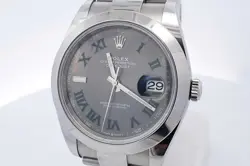 ROLEX OYSTER PERPETUAL DATEJUST 41MM STAINLESS STEEL WATCH SD1224EZXZSA