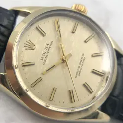ROLEX OYSTER PERPETUAL REF.1024 CAL.1570 ANTIQUE GOLD DIAL AUTOMATIC WRISTWATCH