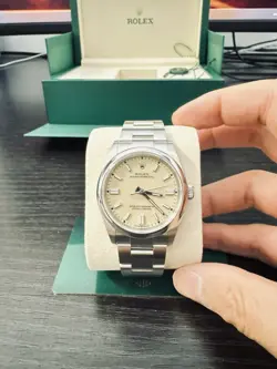 Rolex Oyster Perpetual 126000 Beige Dial 36MM Cream 2025 New Unworn