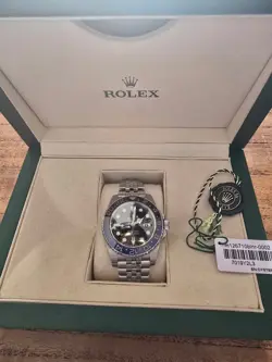 ROLEX GTM MASTERS LL BLUE BLACK LUXURY WATCH FOR MEN