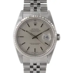 ROLEX 16234 DATEJUST SILVER #KN306