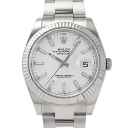 USED ROLEX DATEJUST 126334 WHITE AUTOMATIC CASE: 41.0MM MEN'S WATCH #106015