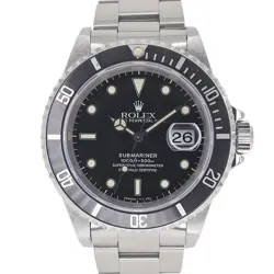 ROLEX 16610 SUBMARINER DATE BLACK #KN213