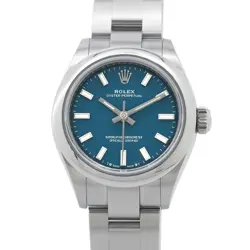 ROLEX OYSTER PERPETUAL 28 28MM STAINLESS STEEL MED BLUE DIAL 276200