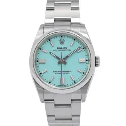 ROLEX OYSTER PERPETUAL 36 36MM STAINLESS STEEL TURQUISE BLUE DIAL 336935
