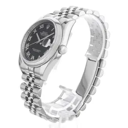 ROLEX DATEJUST 116200 BLACK DIAL STAINLESS STEEL 36MM USED