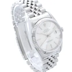 ROLEX DATEJUST MEN'S WATCH 36MM SILVER DIAL K18WG GOLD/STAINLESS STEEL USED